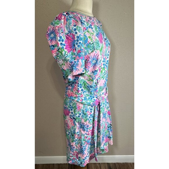 Lilly Pulitzer Harriet Mandevilla Baby Paradise Petals Terry Dress Womens Size M - Picture 11 of 16